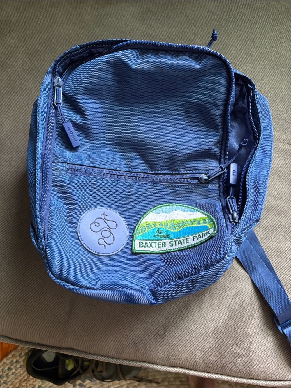 Baboon to the Moon Blue Mini-backpack - Baxter State Park Patch